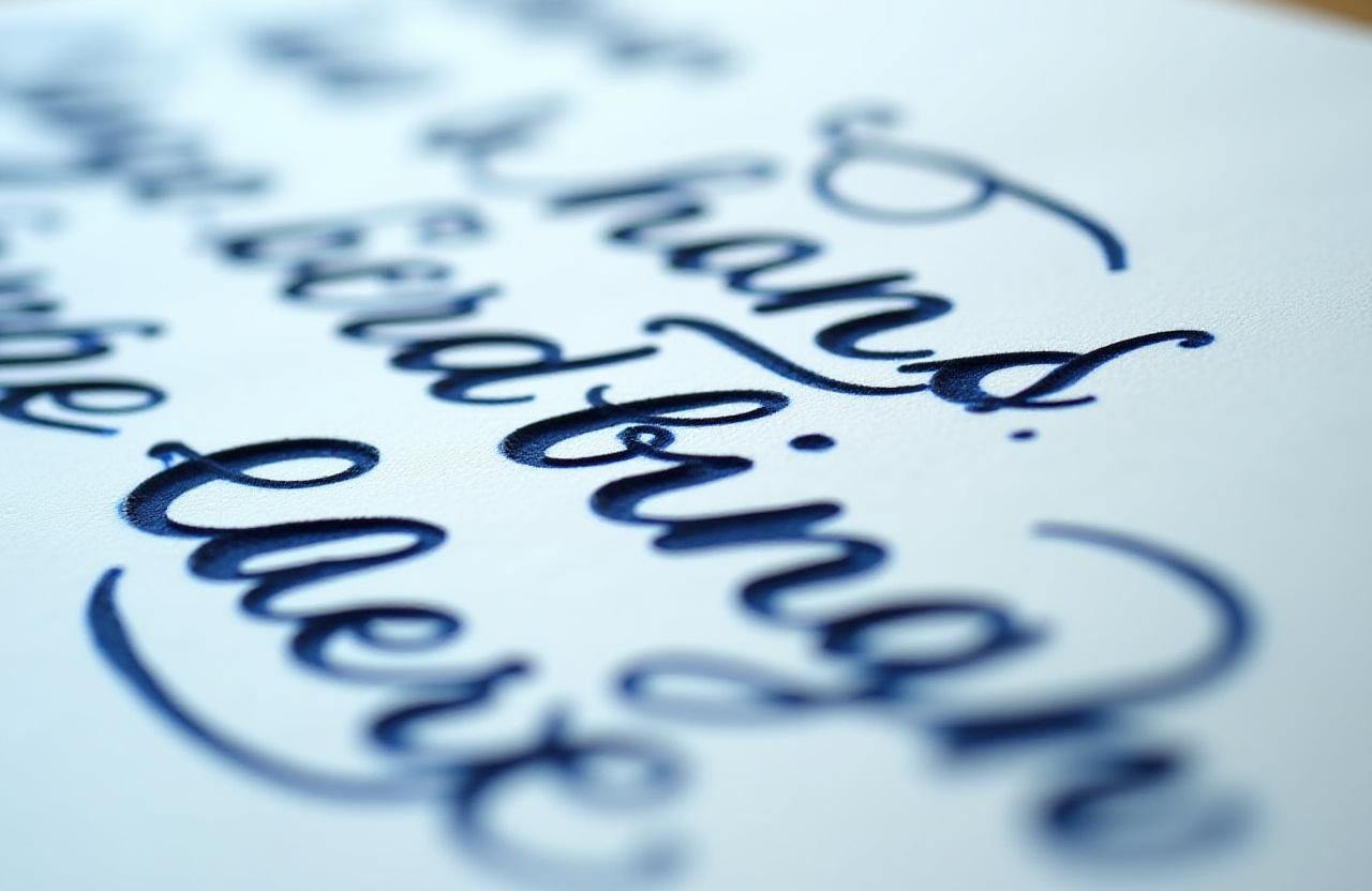 Detail of a letterpress printed quote on handmade paper